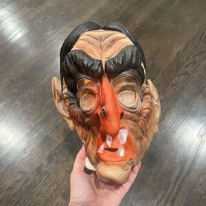 Vintage‎ Cesar Halloween Mask Old Man Vampire 1982 Spooky